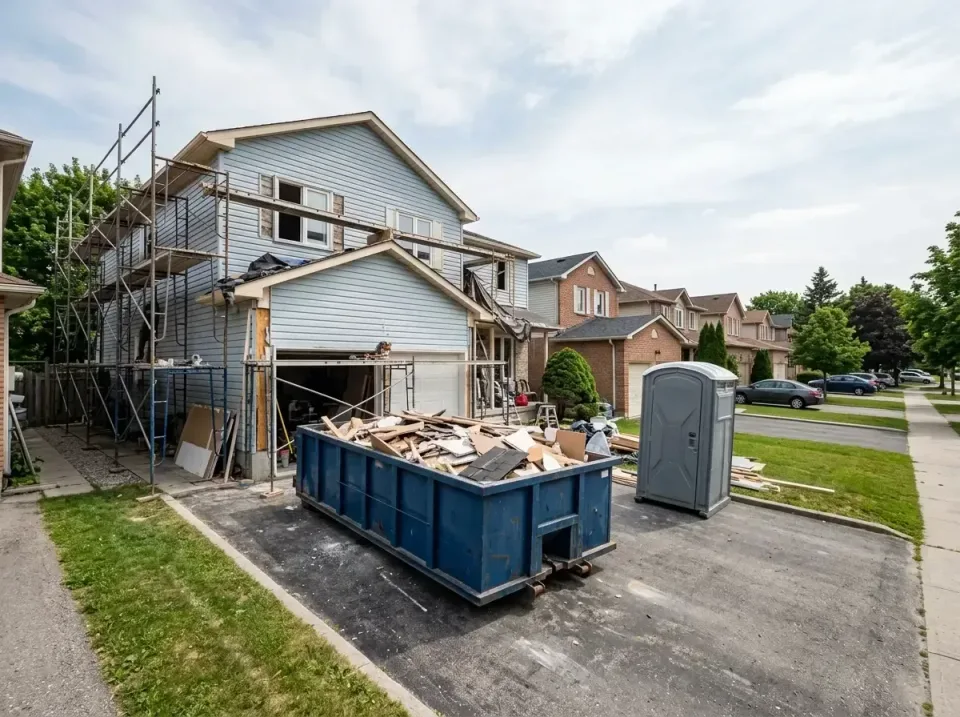 home-renovation-driveway-dumps-009 — completed project, Long Term Porta Potty Rental in Amarillo