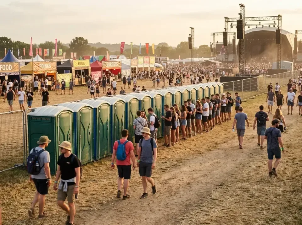 music-festival-sanitation-row-004 — project overview, Long Term Porta Potty Rental in Amarillo