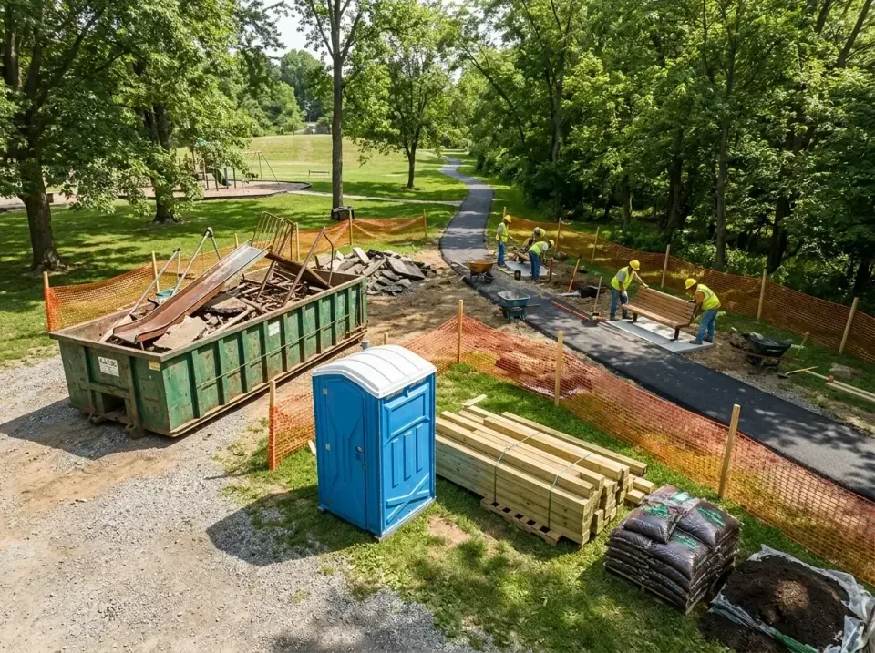 public-park-renovation-project-010 — quality workmanship, Long Term Porta Potty Rental in Amarillo